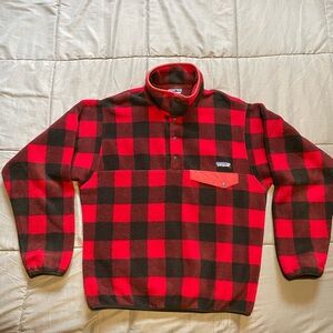 Patagonia Buffalo Plaid Synchilla snap